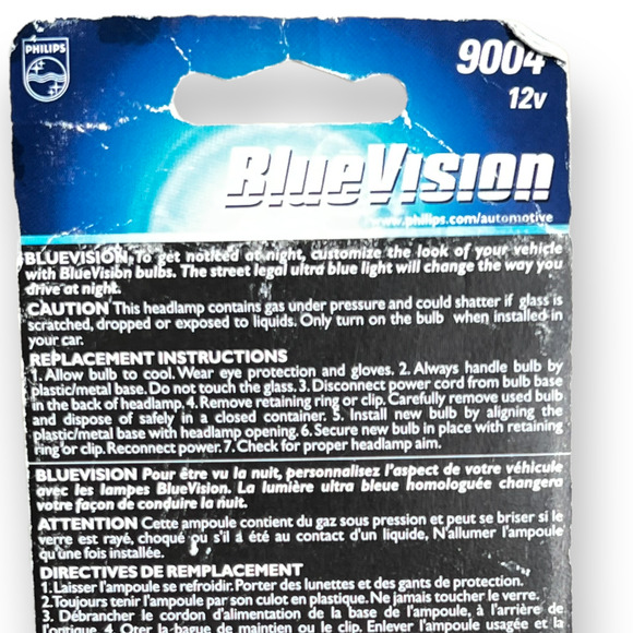Philips Blue Vision Ultra Blue Replacement Bulb, Lamp, Light 9004 12v - Picture 3 of 5